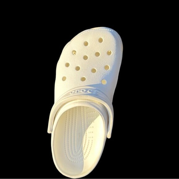Crocs Womems Sz 8 Men’s Sz 6 White Comfortable Clog Slides - Picture 7 of 10